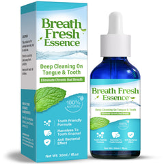 Bottle of Bad Breath Treatment for Adults with natural ingredients