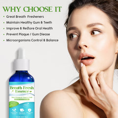 Close-up of natural breath freshening drops