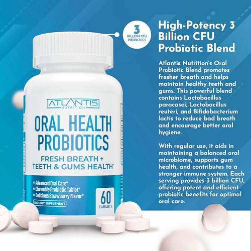 Probiotic tablets marketed for bad breath treatment.