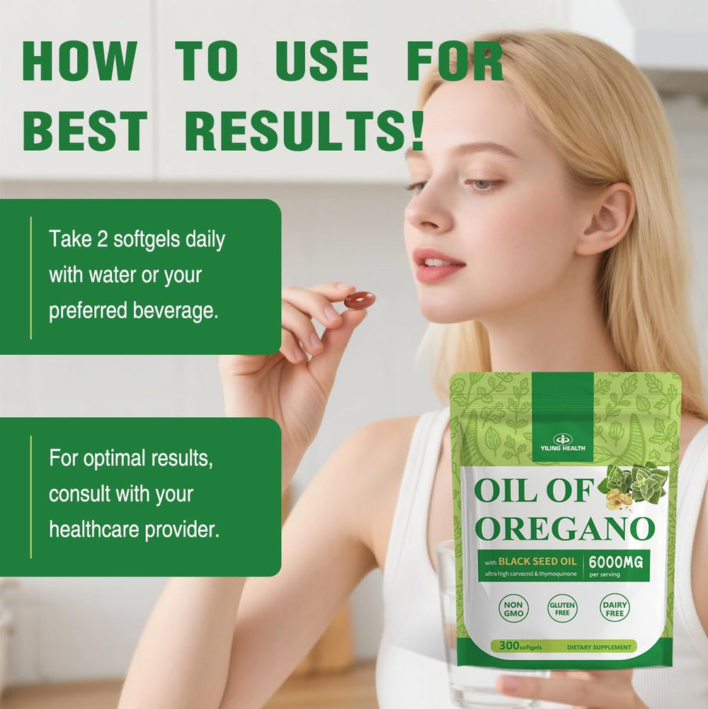 Box showing 300 softgels per bottle