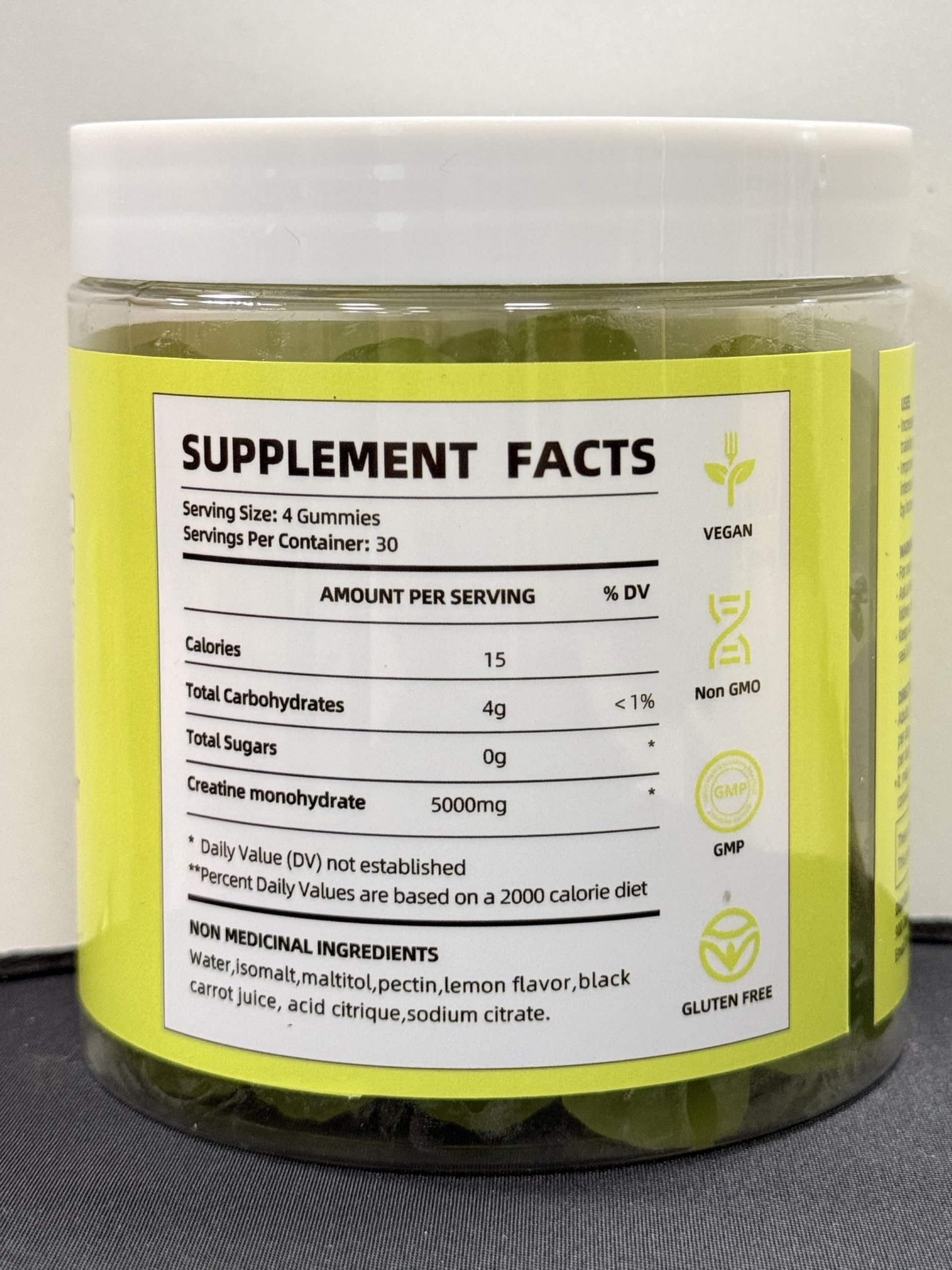 Gummies shown in a gym bag for travel fitness