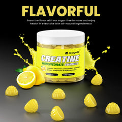 Packaging and bottle of Bageto Creatine Monohydrate Gummies