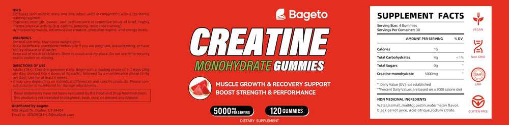 On-the-go Bageto Creatine Monohydrate Gummies being used in a gym bag
