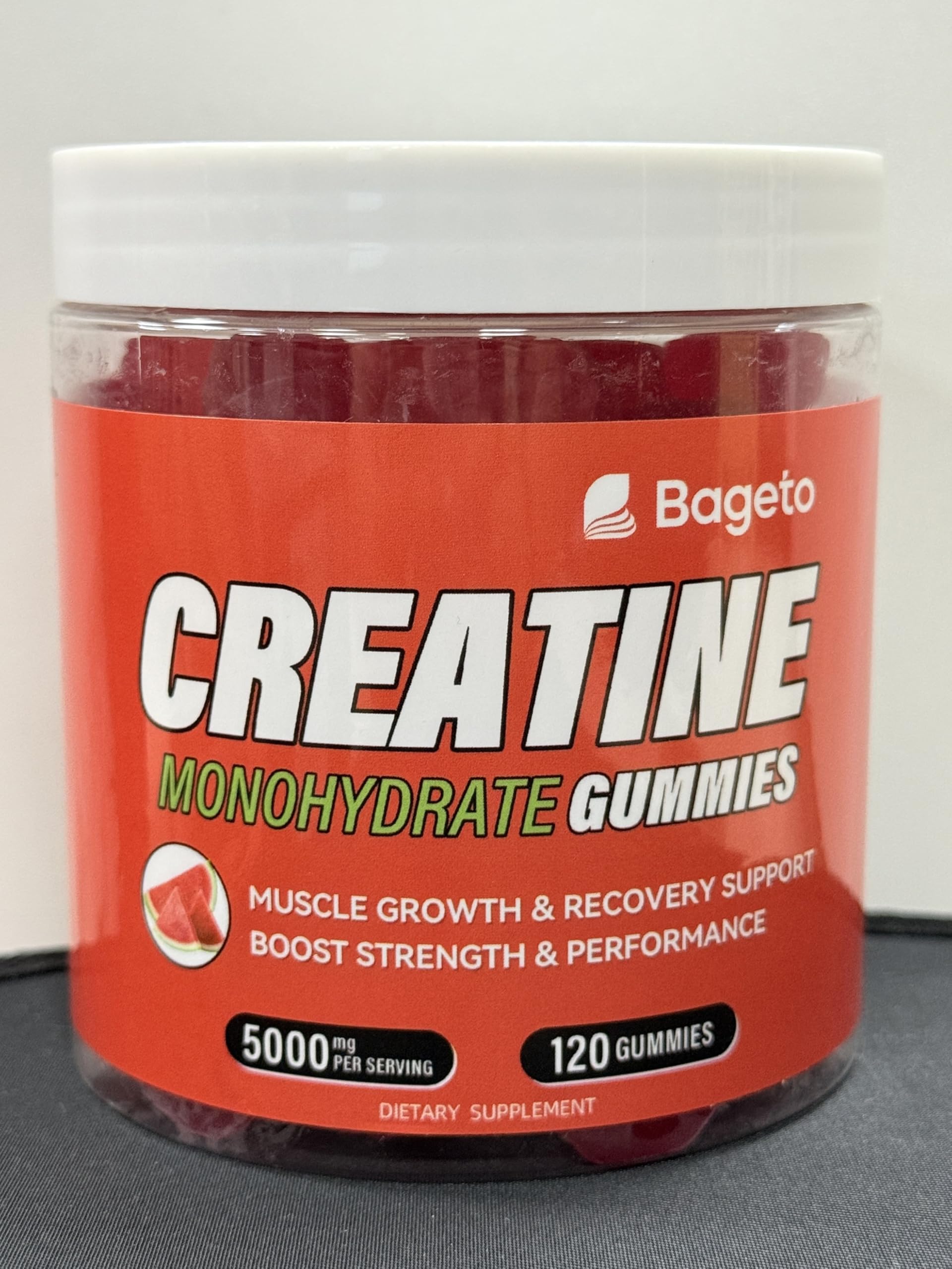 Nutrition facts for Bageto Creatine Monohydrate Gummies