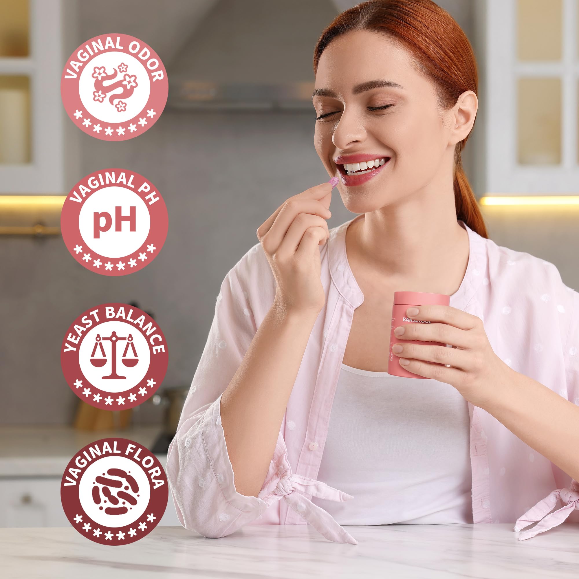 100-count pack of BAKAKOUL Vaginal Probiotic