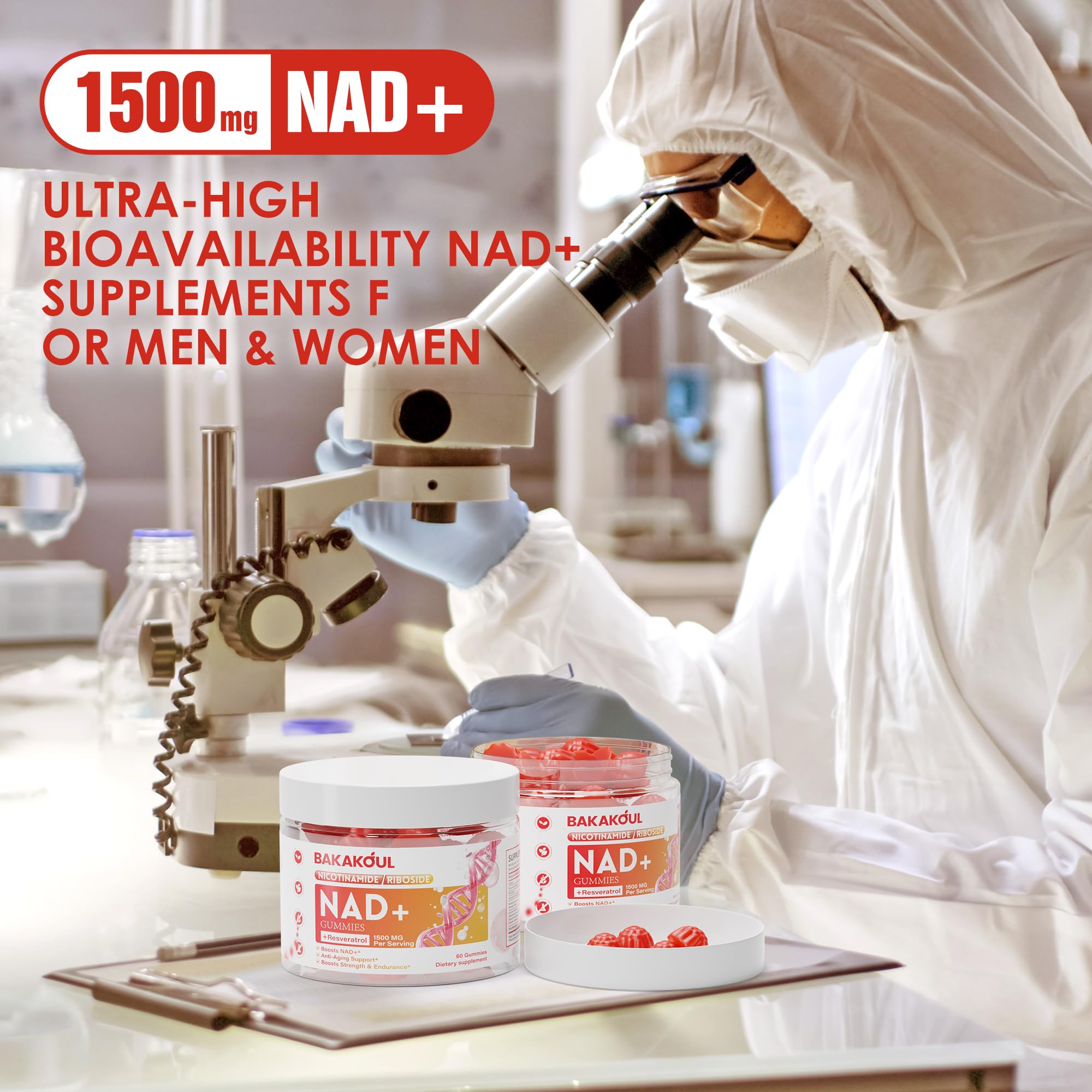 Bright energy-themed bottle with gummies