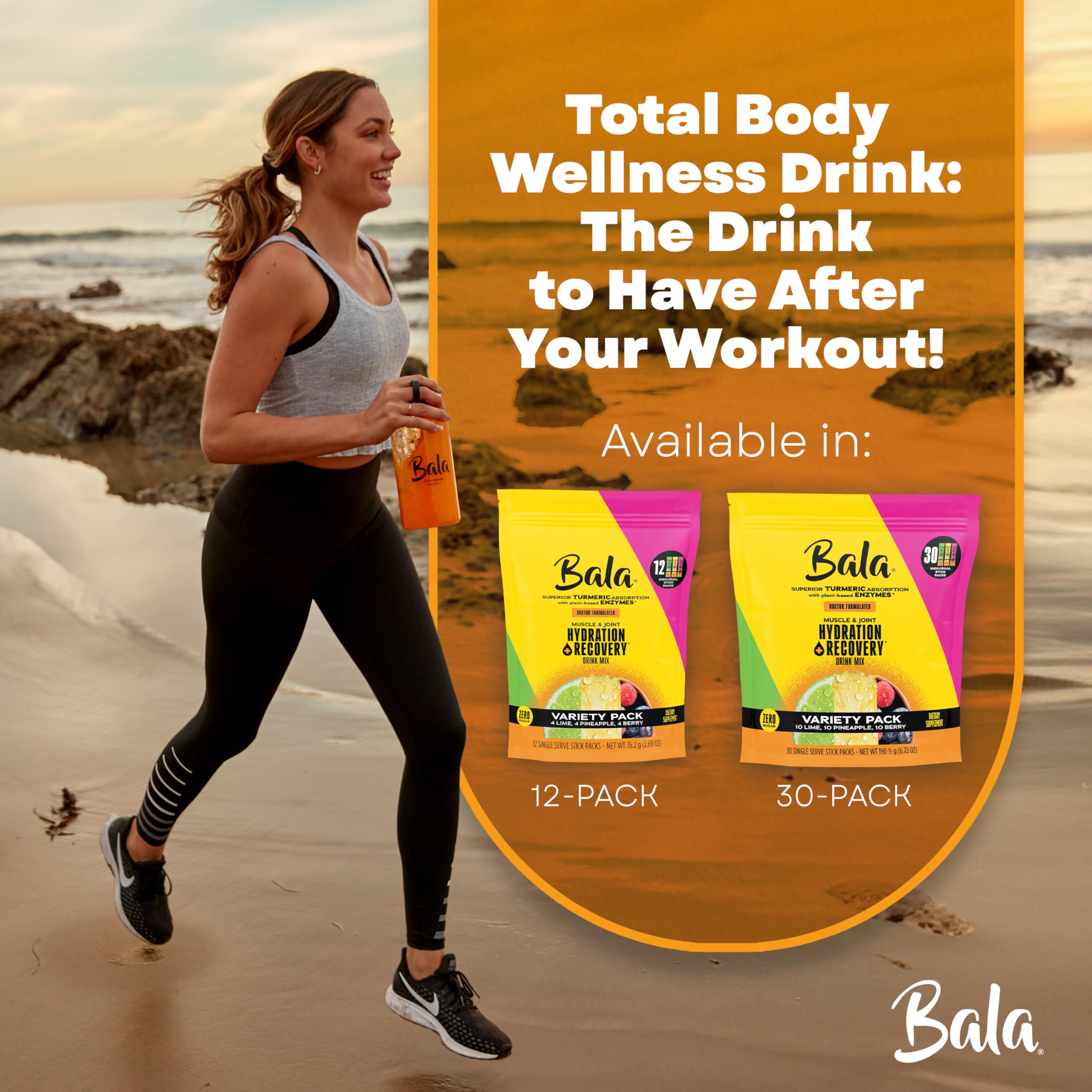 BALA drink mix dissolves in water into a smooth, residue-free beverage.