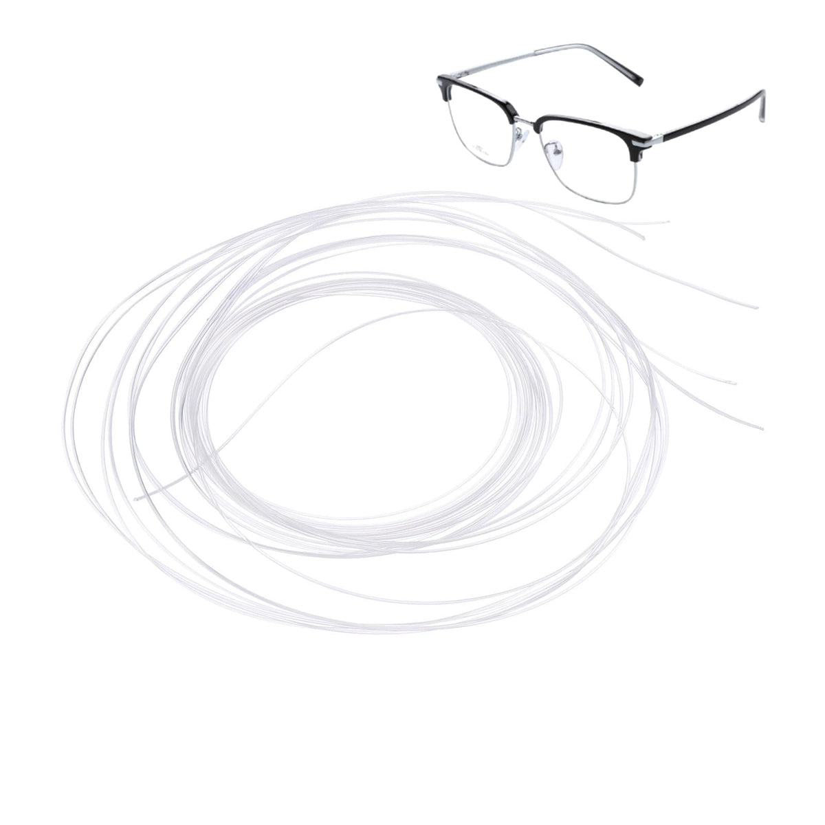 Balacoo eyeglasses repair string 3-pack in transparent cord