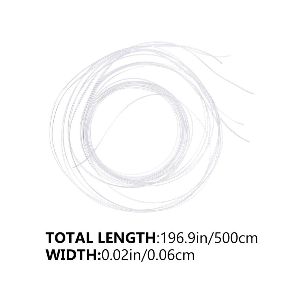 Transparent half-frame glasses with repair string cord