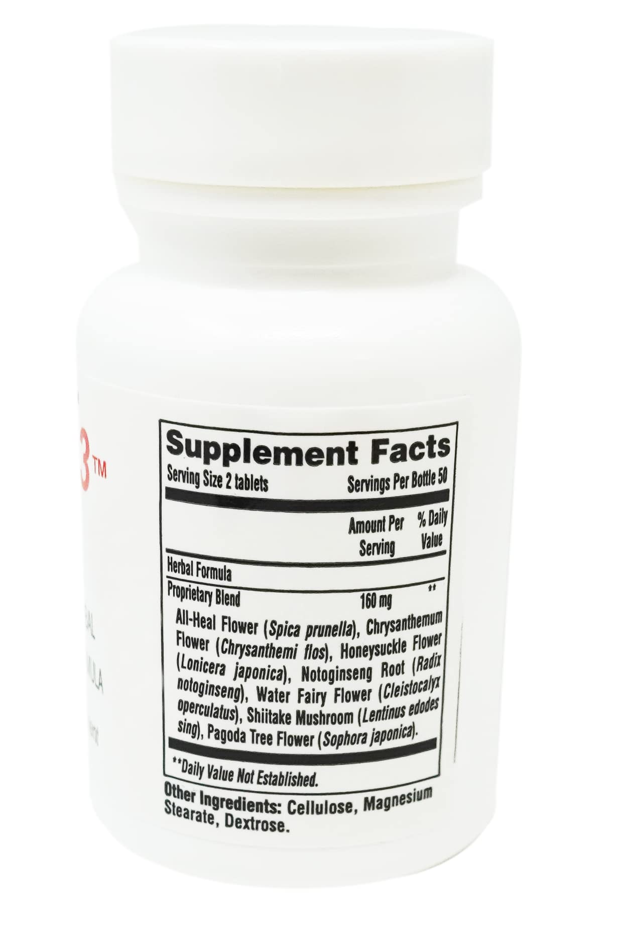 Balance 3 bottle showing 100 tablets