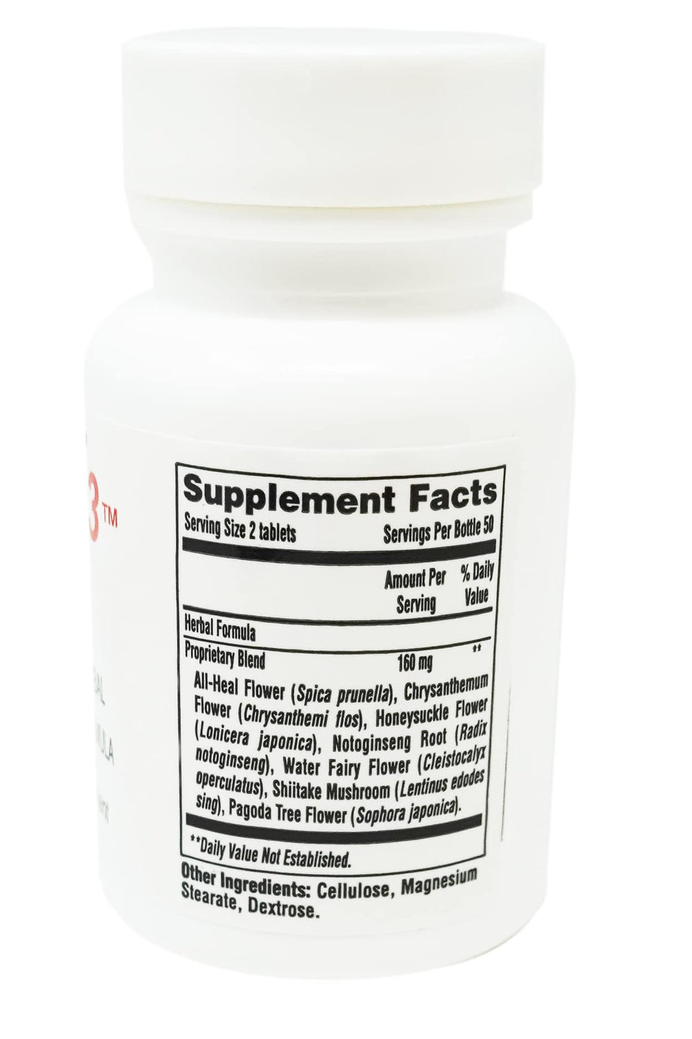 Balance 3 bottle showing 100 tablets