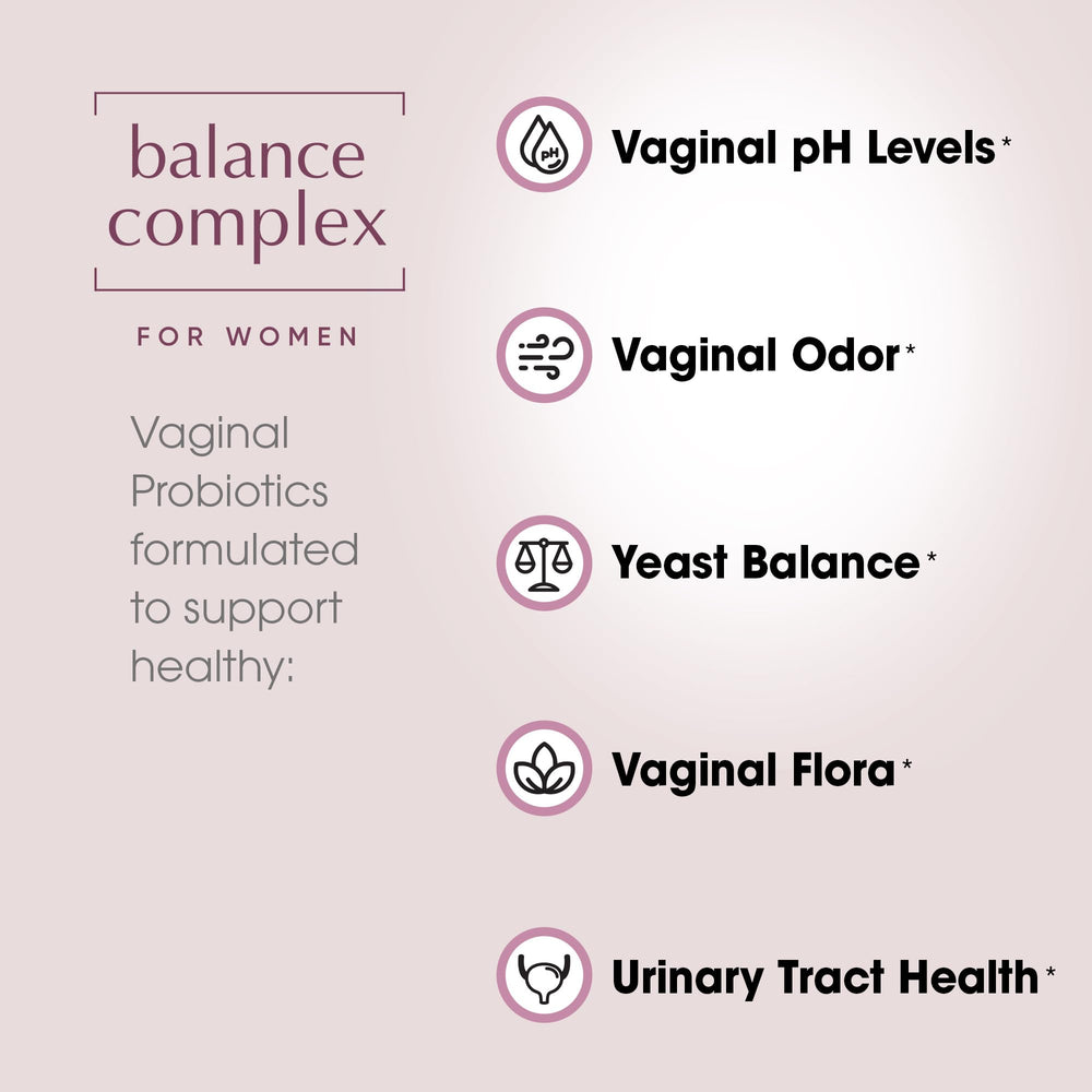60 Balance Complex capsules displayed beside packaging