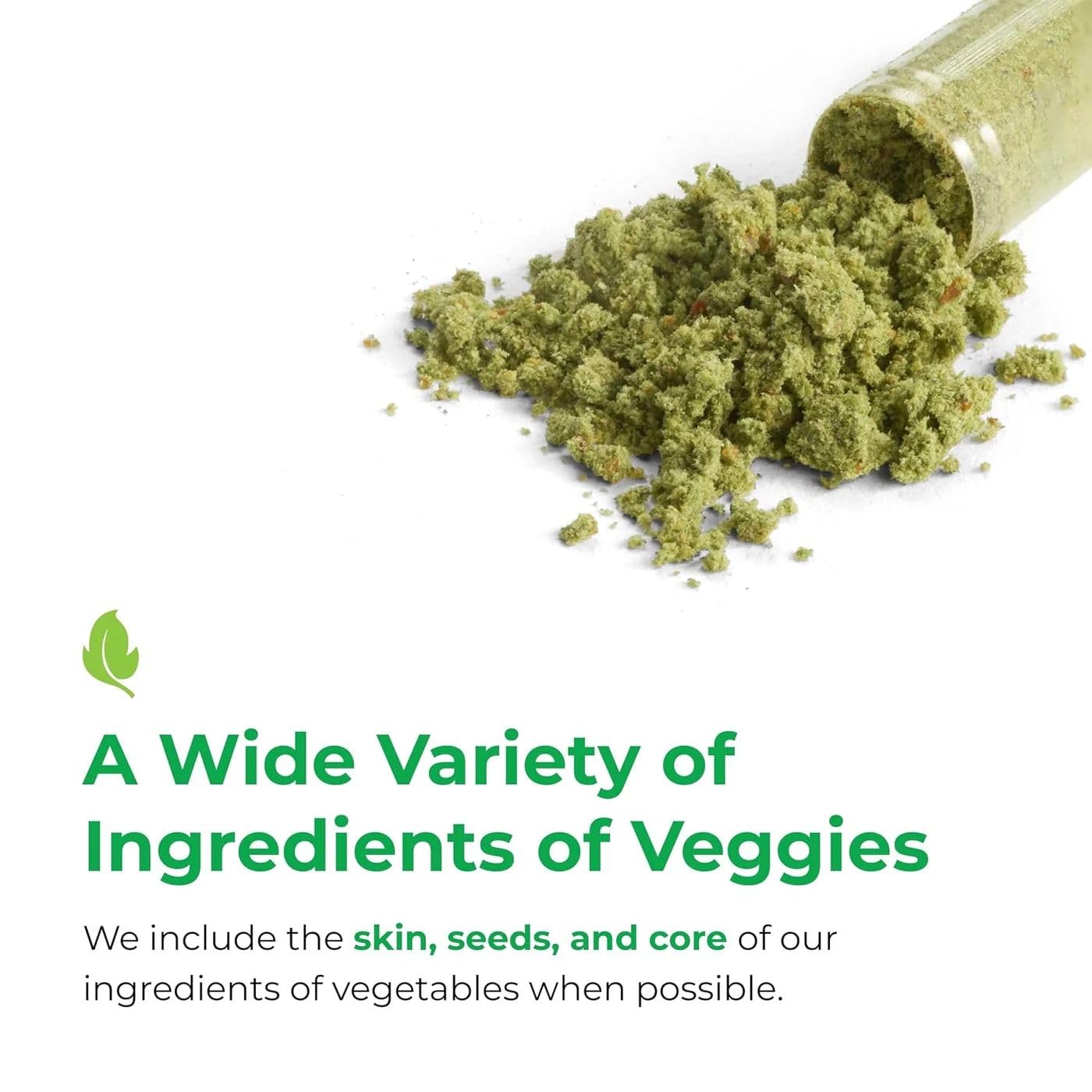Balance of Nature Veggies ingredients including broccoli and carrot