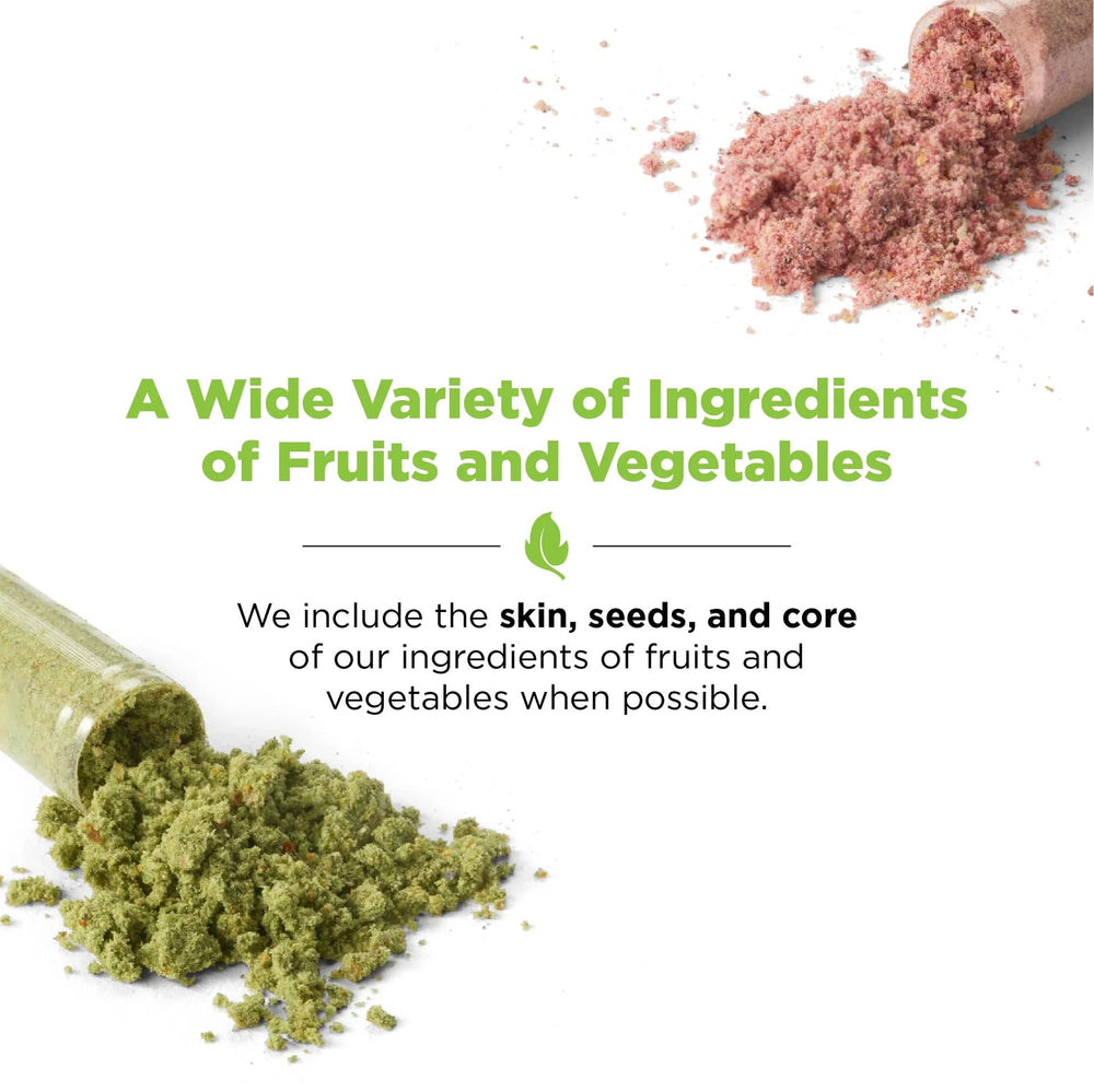 Close-up of Balance of Nature Veggies supplement ingredients
