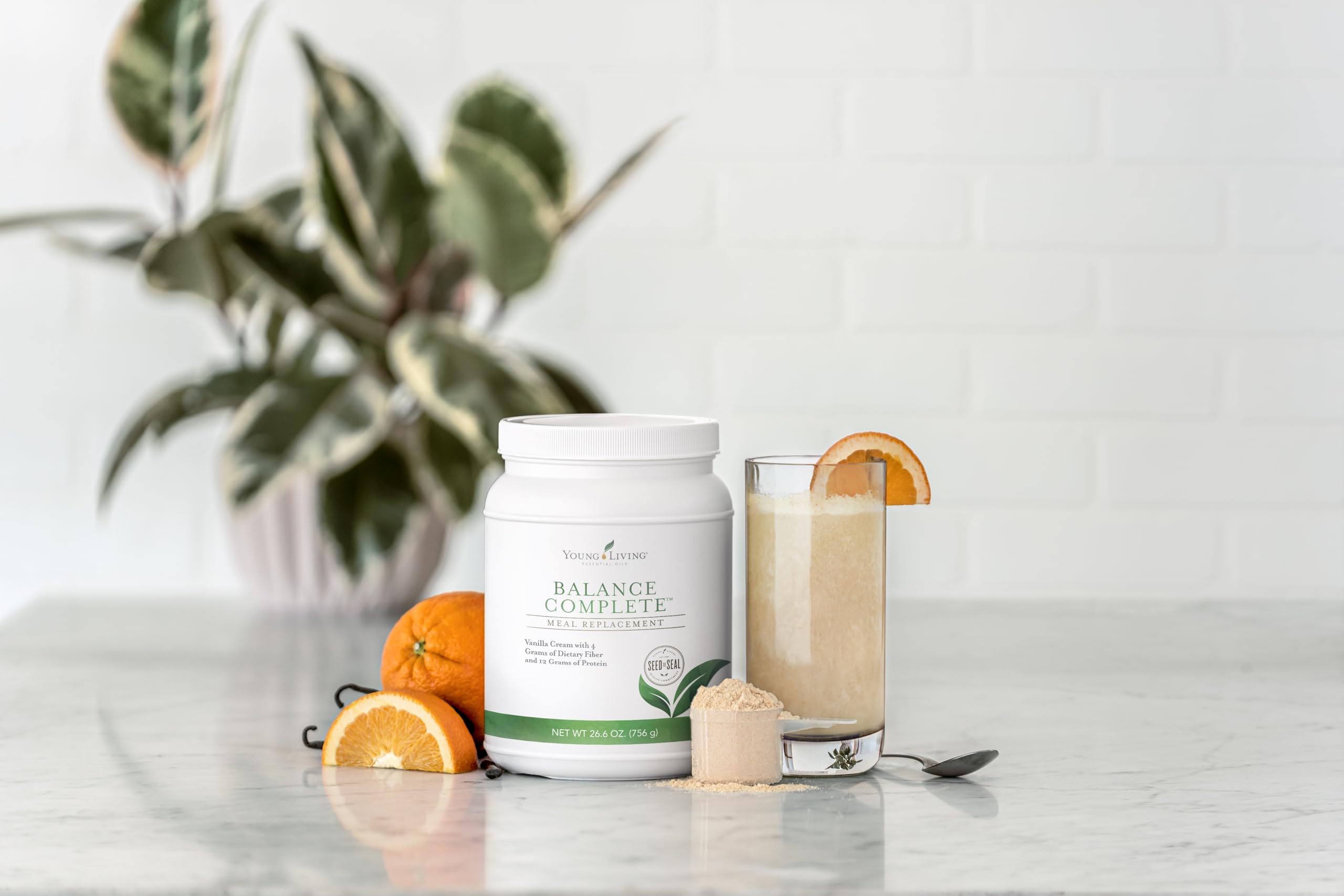 Close-up of Balance Complete powder texture