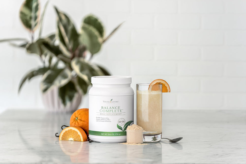 Close-up of Balance Complete powder texture