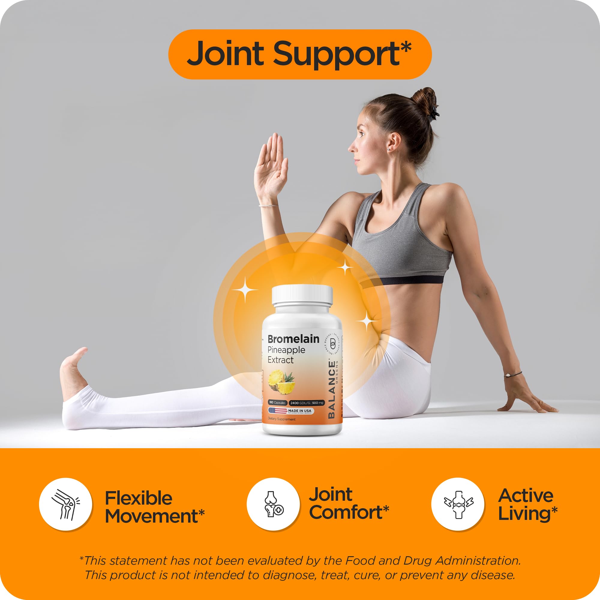 Pineapple extract 2400 GDU reference on packaging