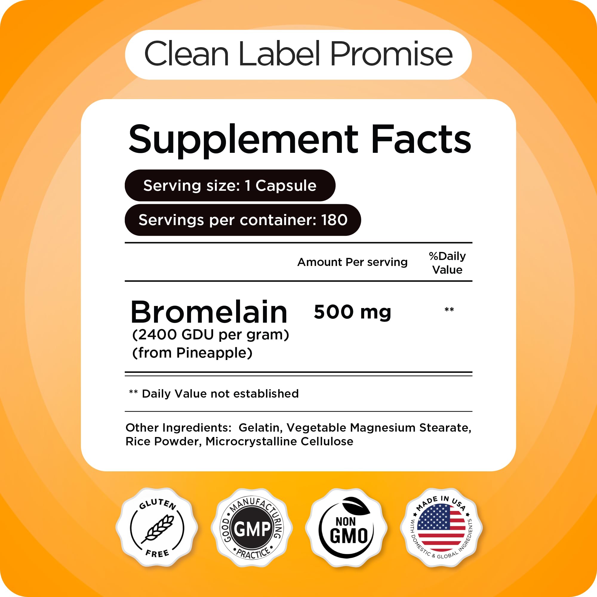 USA Made claim badge on packaging