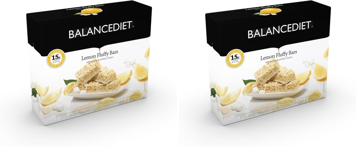 BalanceDiet Lemon Fluffy bar pack-2 ready for on-the-go high-protein snacking.