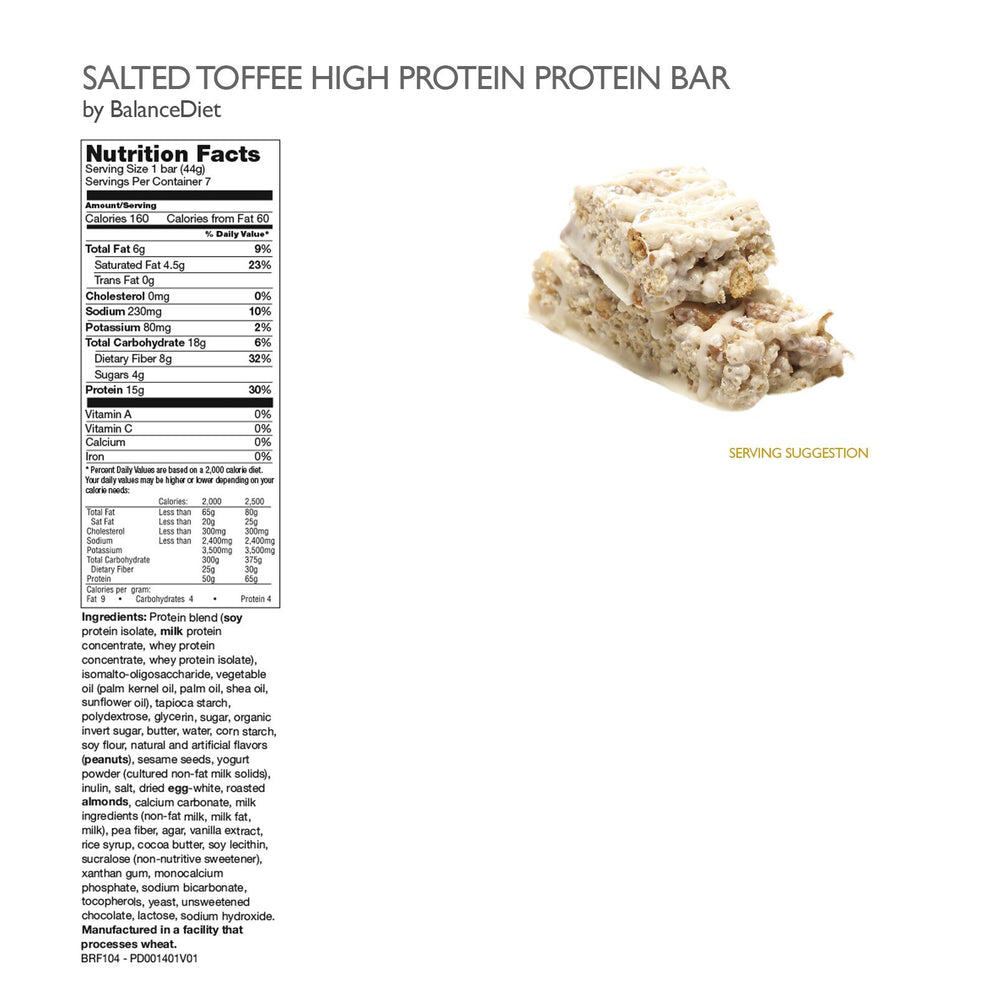 BalanceDiet salted-toffee-pretzel bar pack two illustrating value and convenience