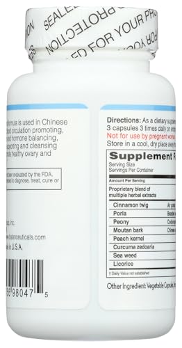 Packaging box for Balanceuticals Ovary & Uterus Clean dietary supplement