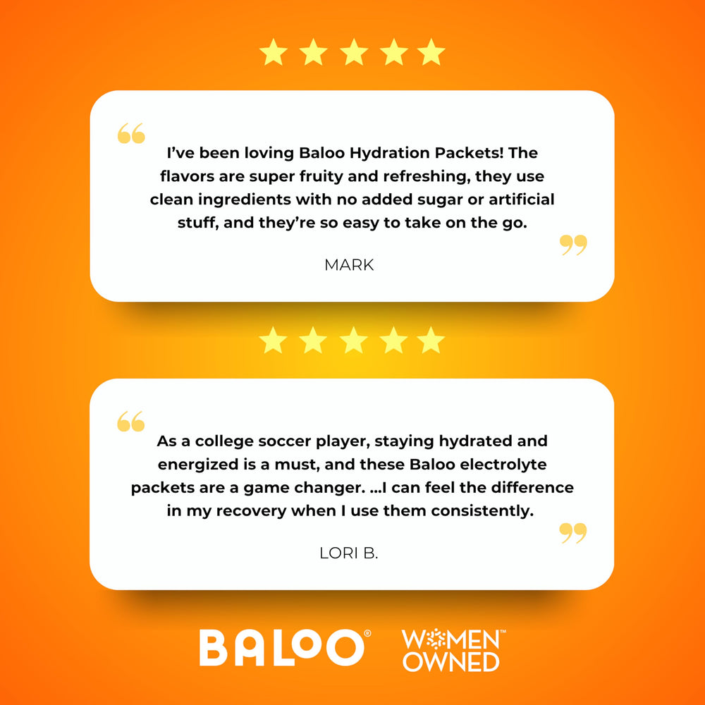 Baloo ingredients label highlights magnesium, potassium and vitamin C.