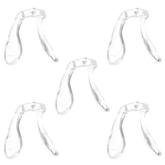 Five transparent silicone nose pads for children's eyeglasses