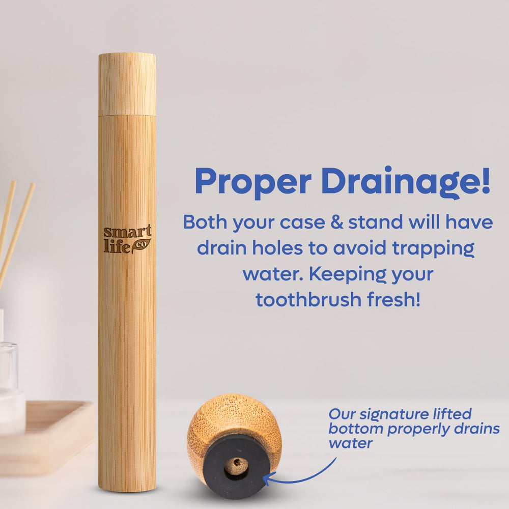 Biodegradable travel case for toothbrushes