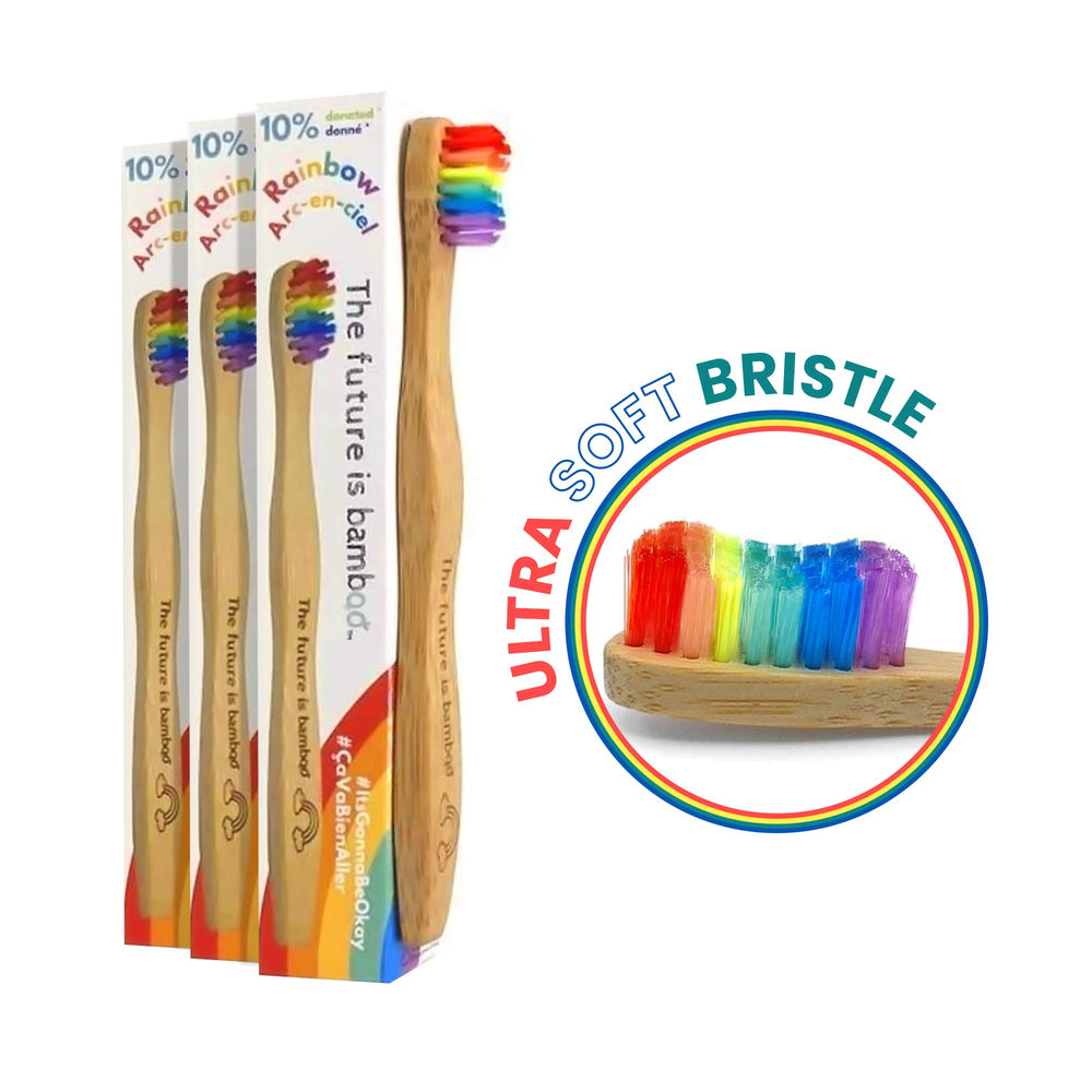 Soft wave bristles close-up