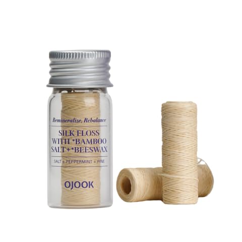 Product image: Bamboo Salt Silk Floss Bundle packaging with glass container