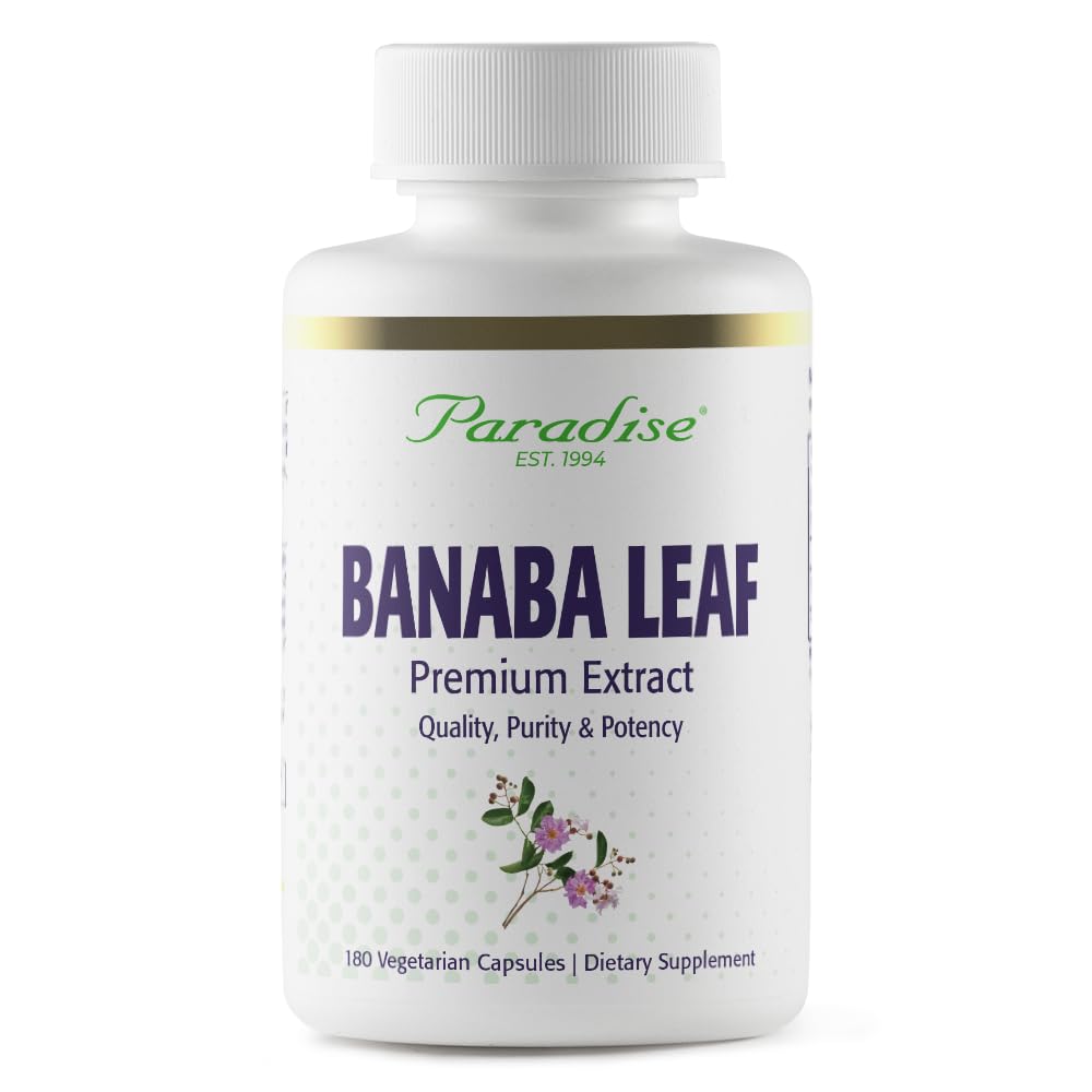 Banaba Leaf 12:1 Extract 250 mg bottle with 180 capsules