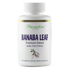 Banaba Leaf 12:1 Extract 250 mg bottle with 180 capsules