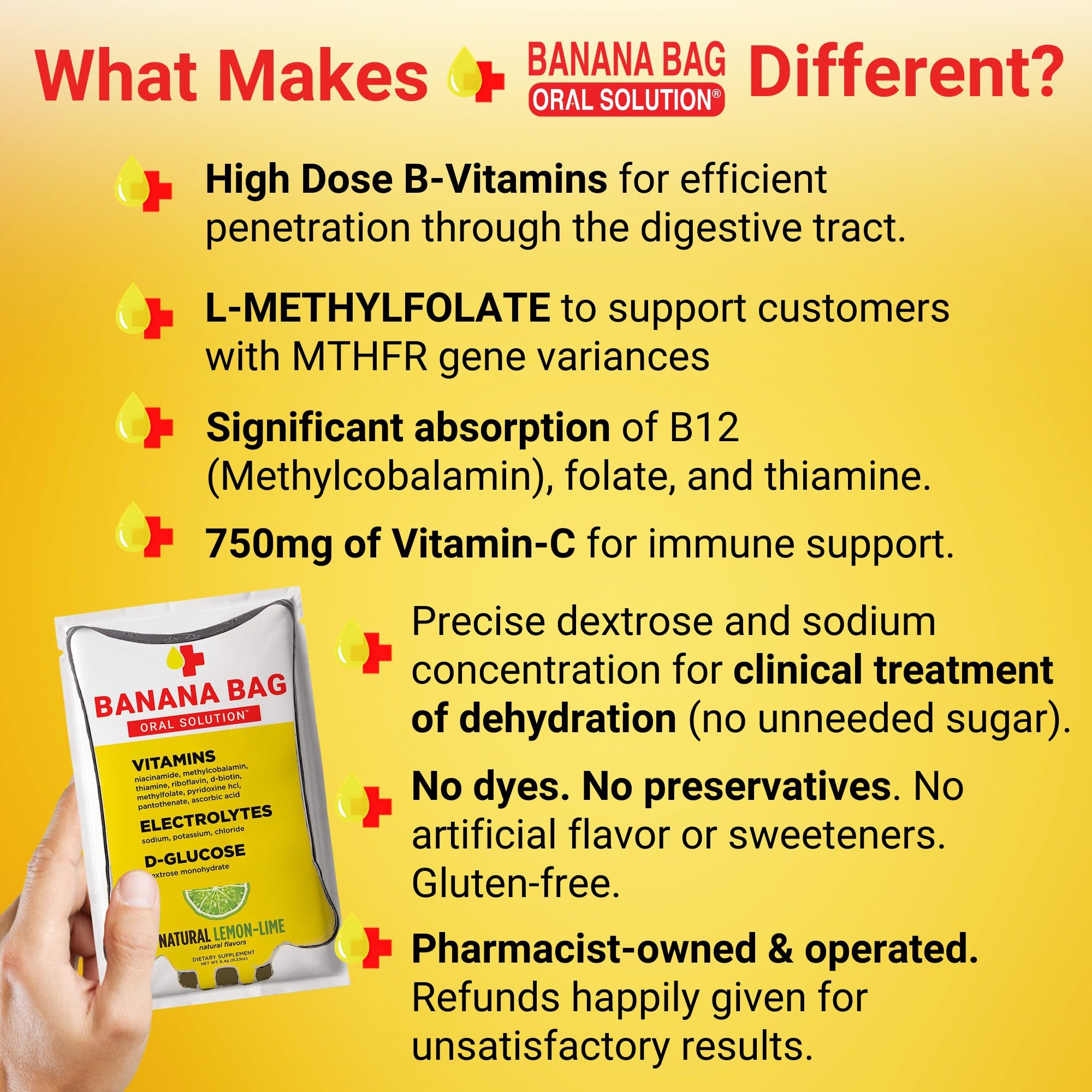 Banana Bag packets in a daily routine setup for energy and focus