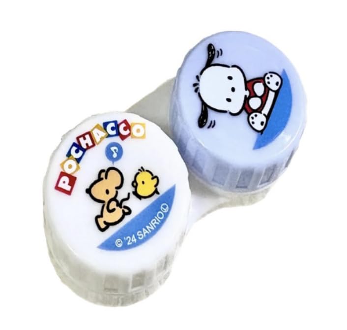 Bandal & Neoul Pochacco contact lens case set – front view