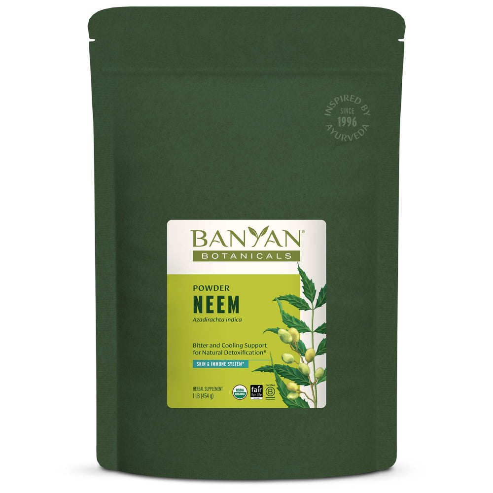 Organic Banyan Neem Powder – 1 lb package