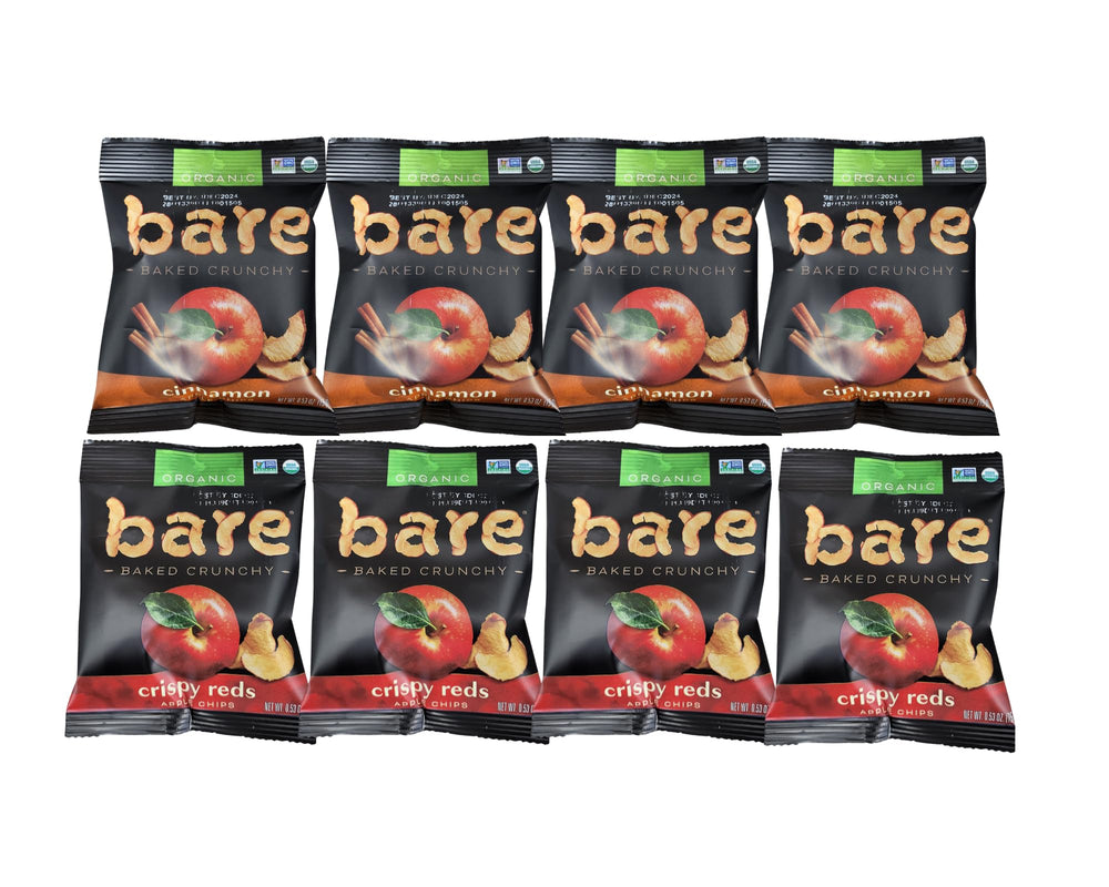 Bare Apple Organic Variety Pack Crispy Reds and Cinnamon 8-pack in ComboCreations box