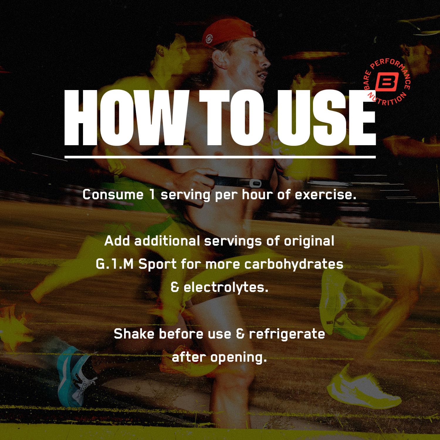 Bare Performance G.1.M Sport RTD pour, electrolytes support hydration during workouts.