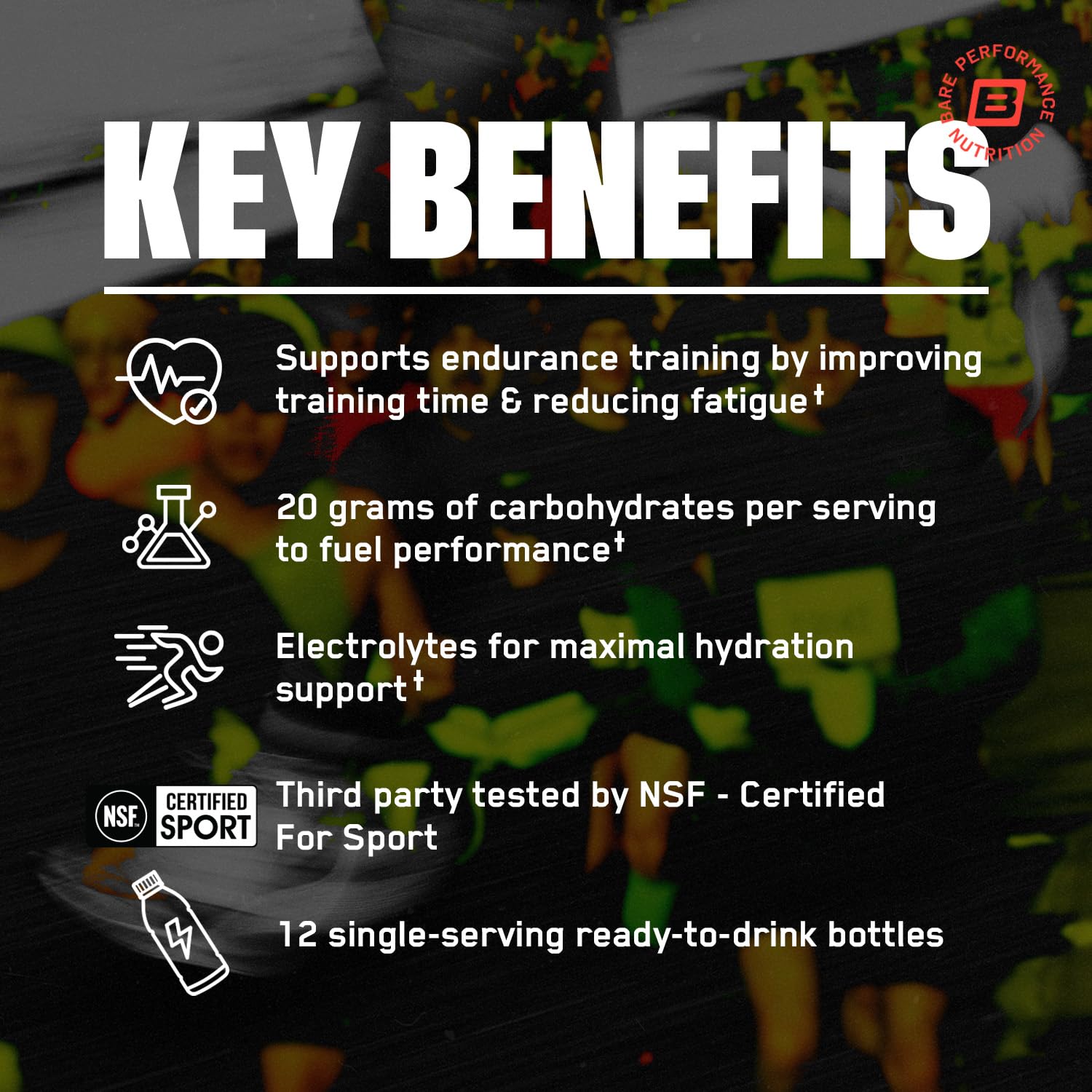 Bare Performance G.1.M Sport RTD pour, electrolytes support hydration during workouts.