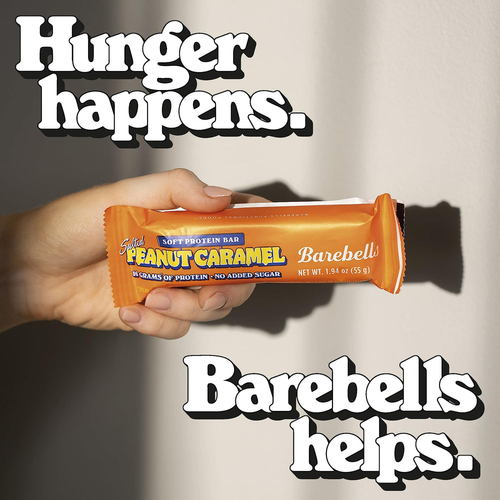 BAREBELLS Soft Protein Bar Salted Peanut Caramel gift-box option for occasions.