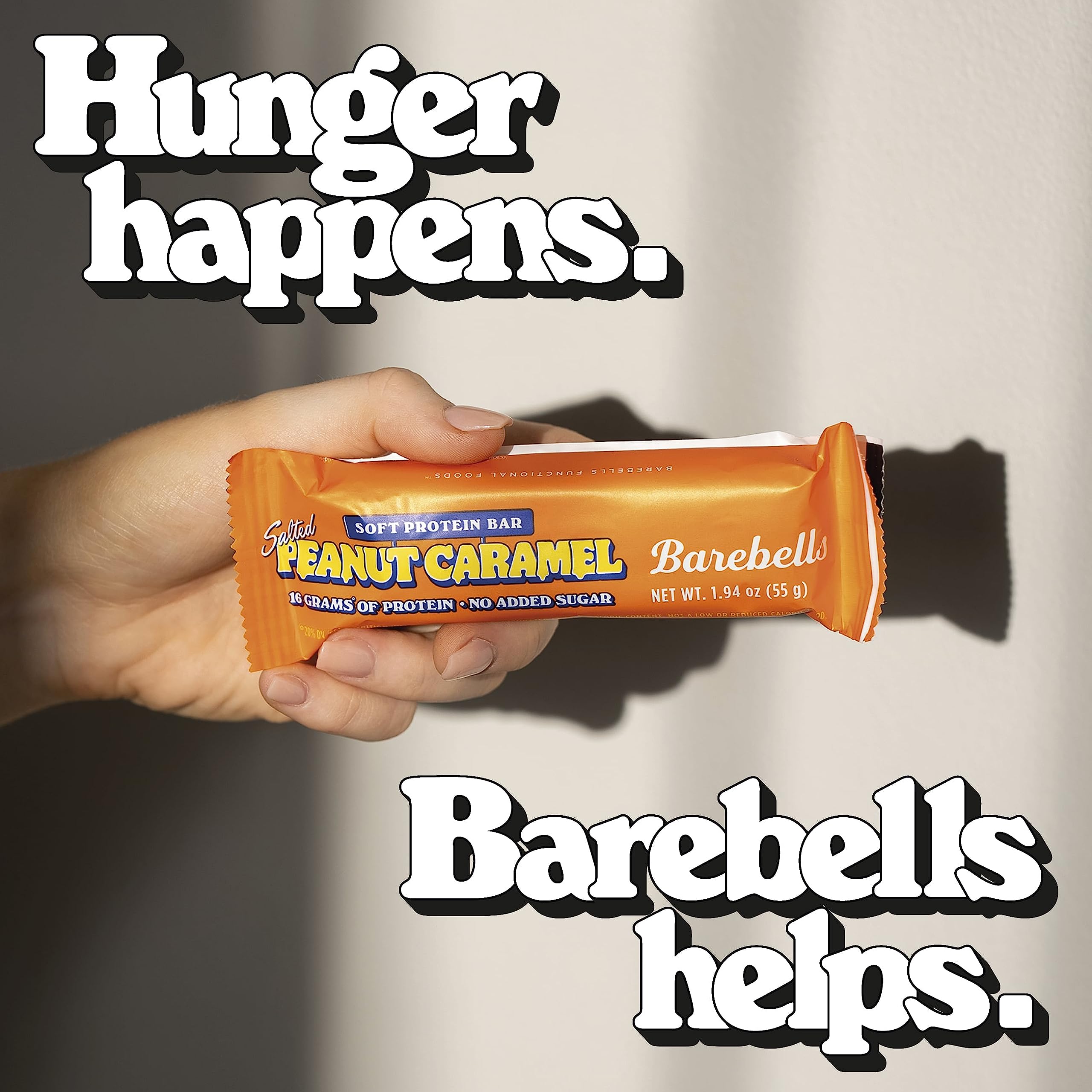 BAREBELLS Soft Protein Bar Salted Peanut Caramel gift-box option for occasions.