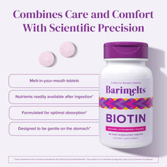 Product packaging for BariMelts Biotin 5000mcg