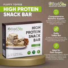 Unwrapped BariSlim Salted Toffee Pretzel Bar on table