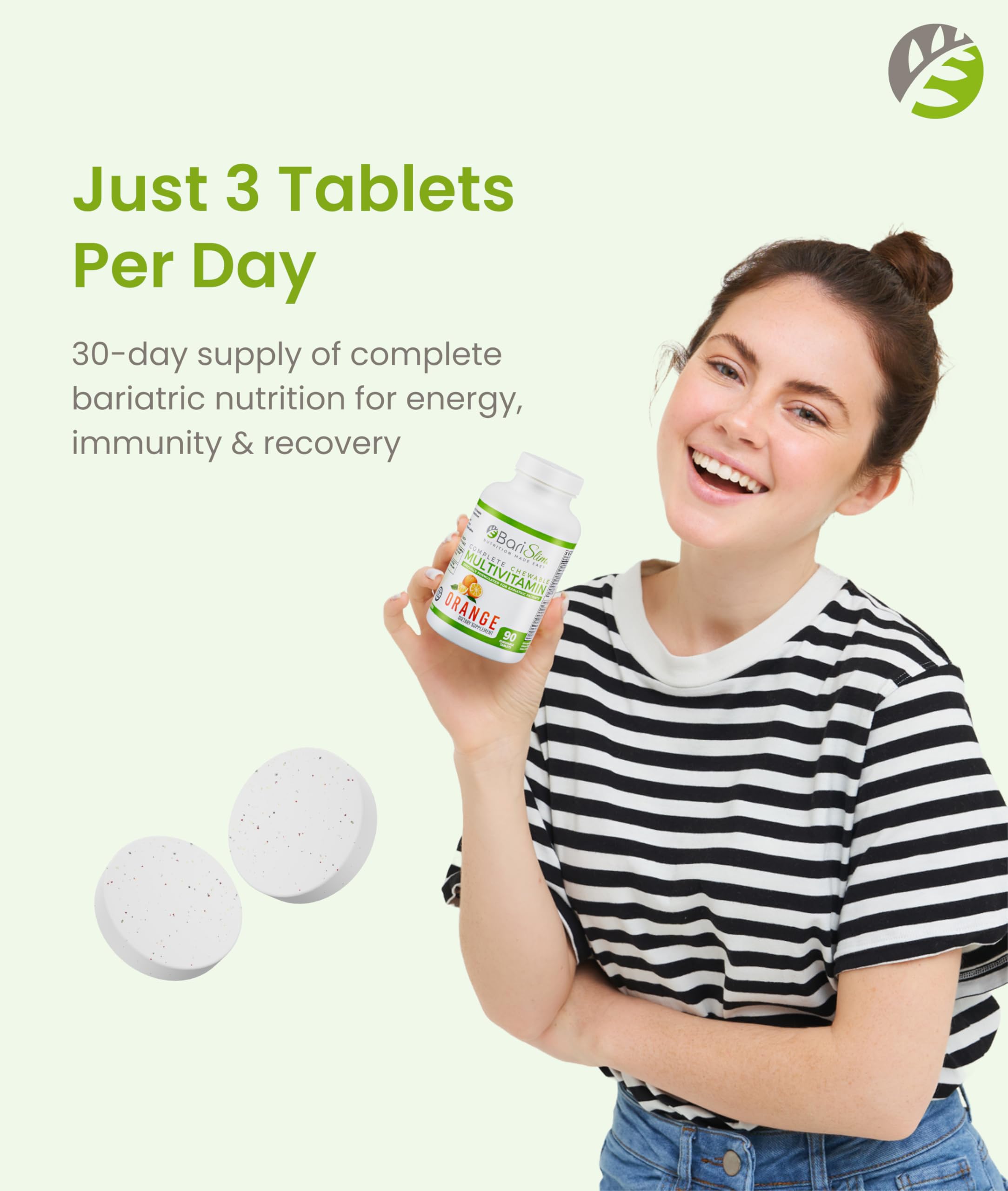 Post-bariatric surgery recovery concept with BariSlim branding