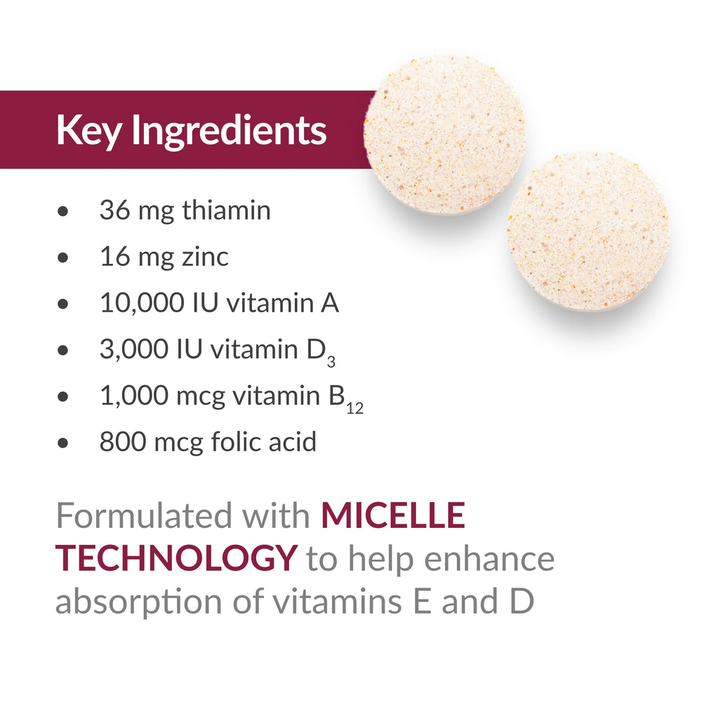 Trace minerals and micronutrient support highlighted on label