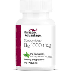 Bariatric Advantage B-12 Speedy Melts Peppermint bottle label