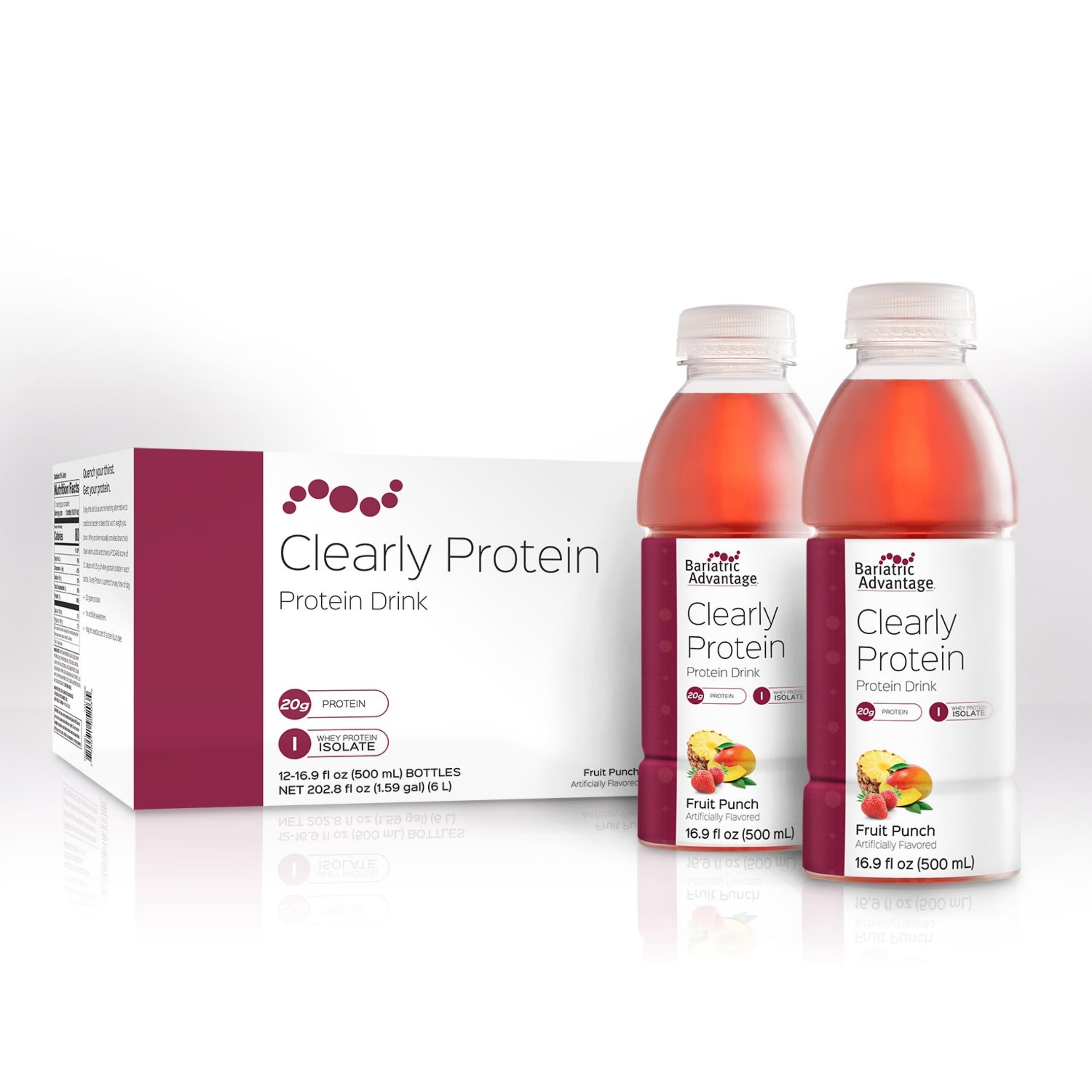 Protein Advantage Shell Bariatric Advantage Clearly Protein – 20g Whey Isolate, Sugar Free, Lo ...