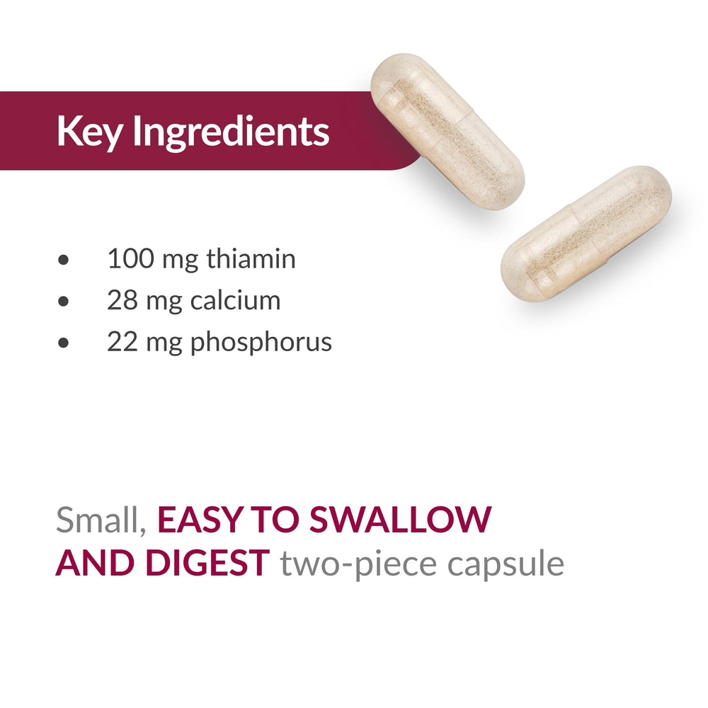 Easy-to-digest thiamin supplement for bariatric recovery