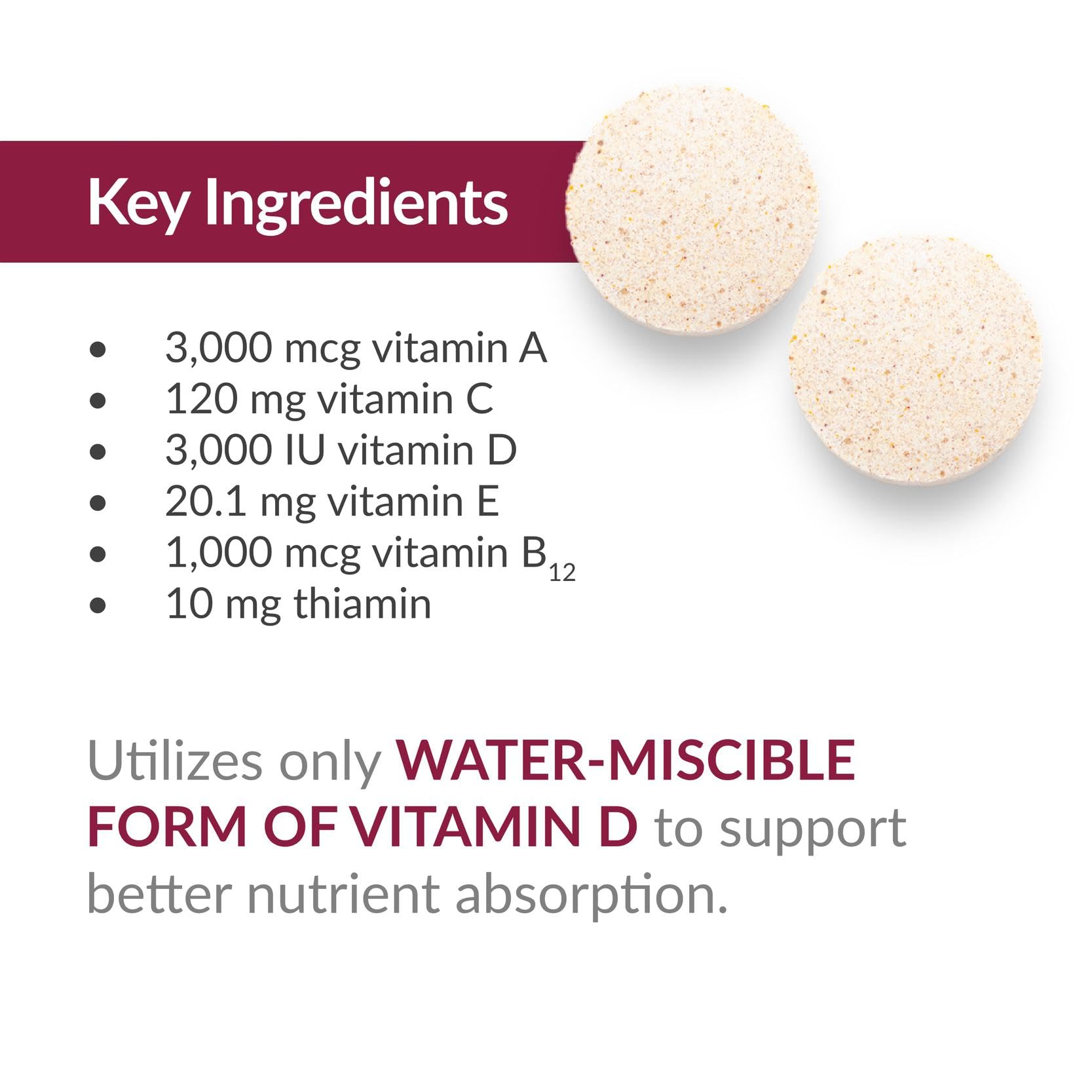 Berry flavor chewable vitamins lifestyle shot