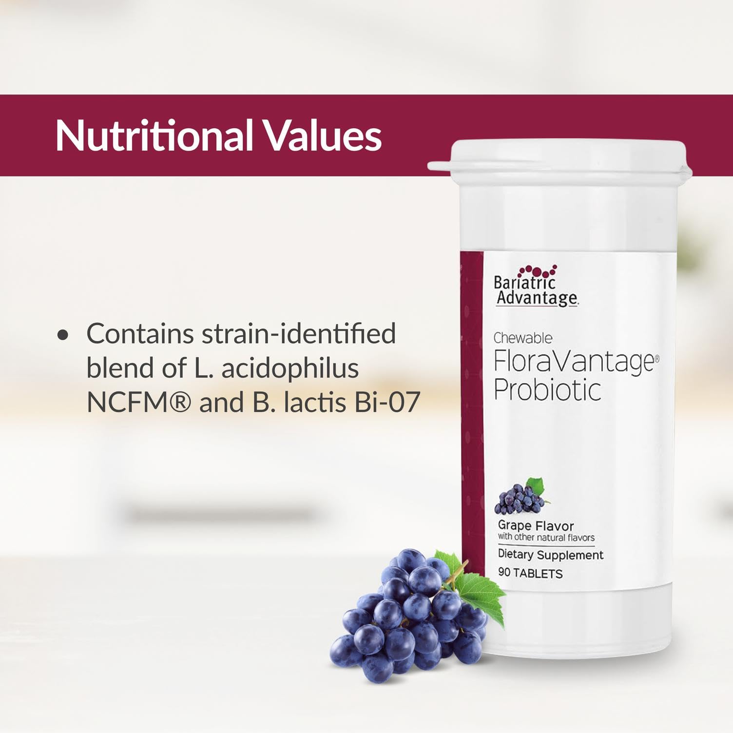 Vegetarian and gluten-free probiotic supplement packaging