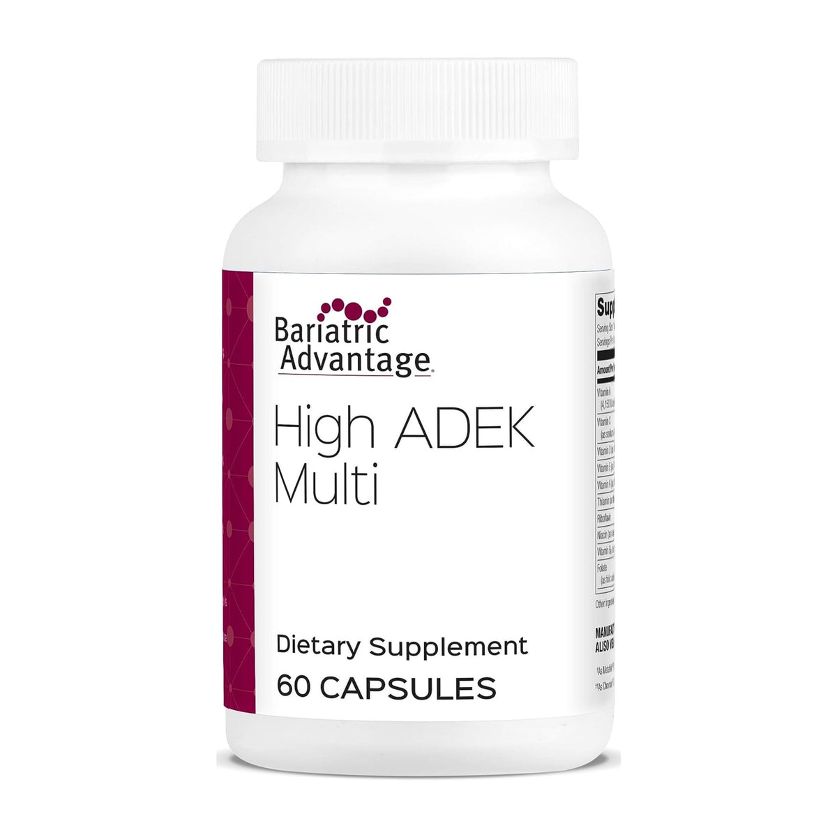 Bariatric Advantage High ADEK Multi bottle with 60 capsules